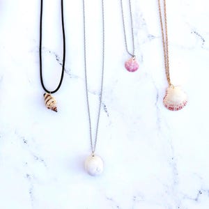 Custom Seashell Necklace - 56 Unique Seashells, Ocean Jewelry, Beach Necklace, Choker Shell Chain, Summer Jewelry Fashion, Beach Lover Gift