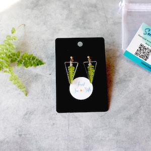 Mystical Fern Leaves Stud Earrings - Nature-Inspired Elegance