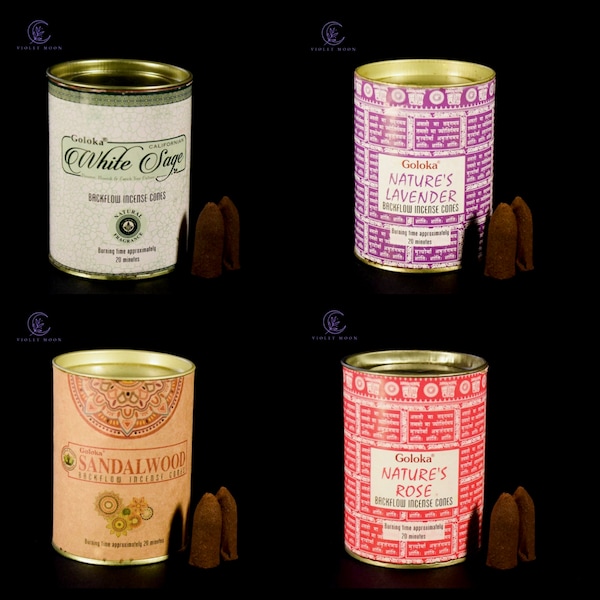 Goloka natural incense cones