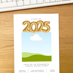Modern Graduation Announcements and Graduation Party Invites for High School and University
