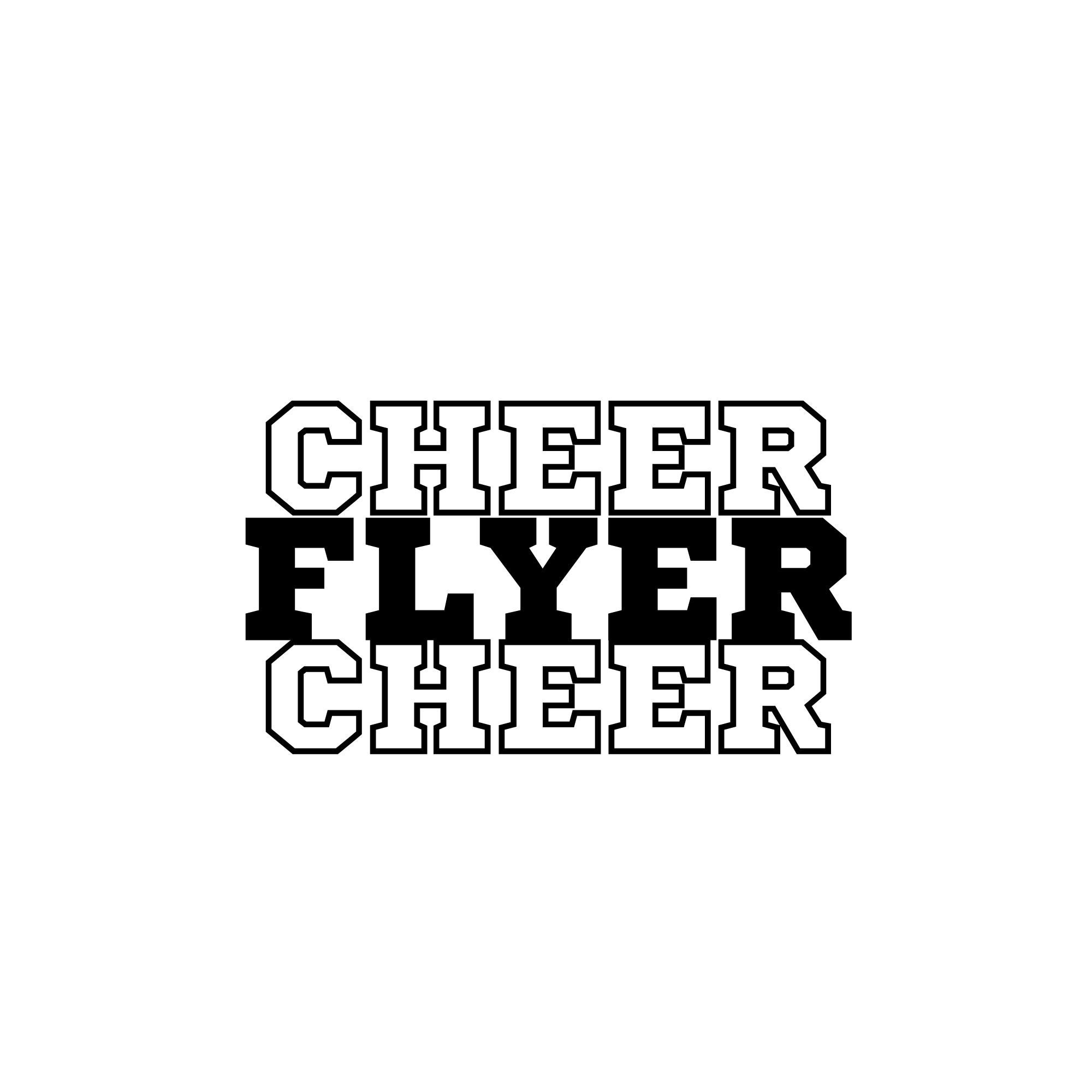 Cheer Flyer SVG Etsy