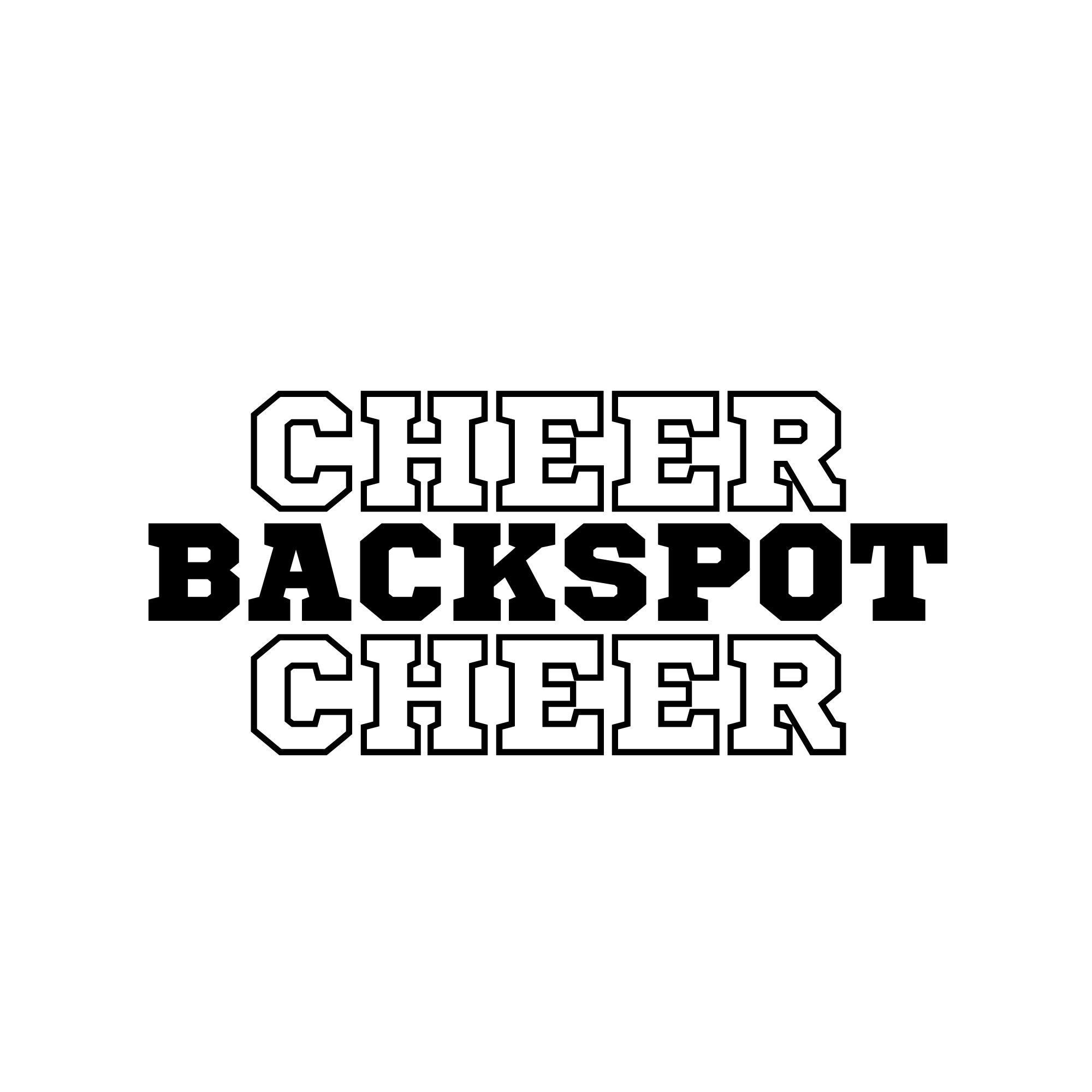 Cheer Backspot SVGPNG - Etsy
