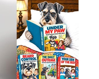 Funny Miniature Schnauzer Birthday Card, Schnauzer Birthday Card, Dog Lover Card, Funny Dog Card, Schnauzer Gift