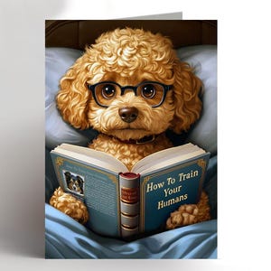 Cockapoo birthday card. Cockapoo Love, cockapoo greeting card, dog birthday card, Funny card pet