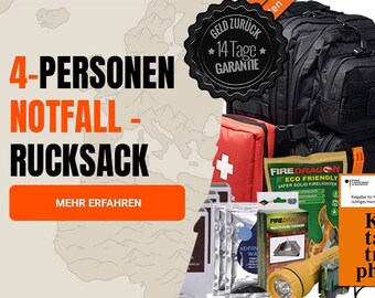 Notfallrucksack Familie für 4 Personen