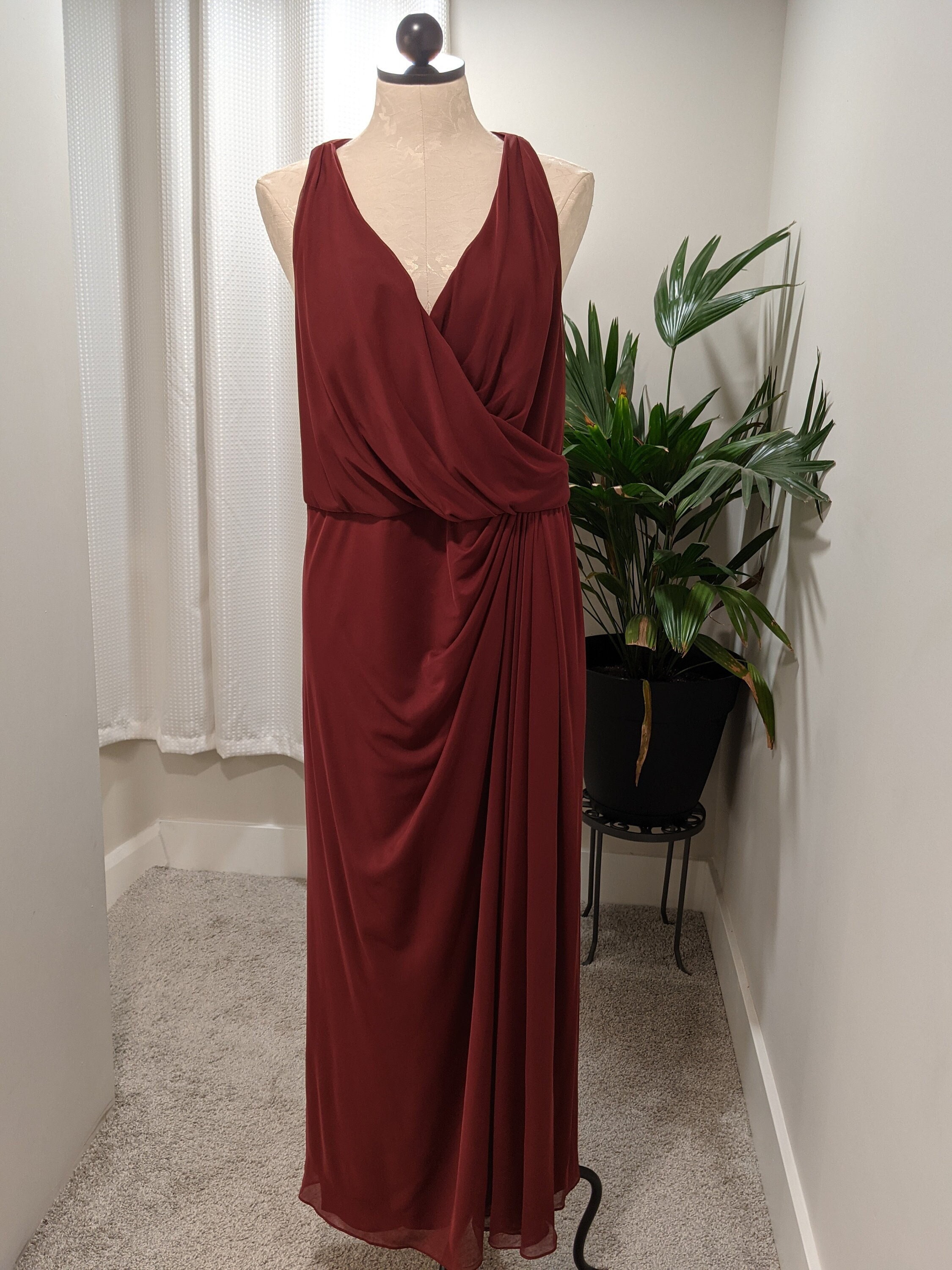 Maroon Homecoming Dress - Etsy