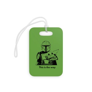 Mandalorian Luggage Tags