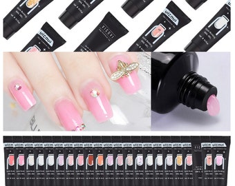 Vicovi Poly Extension Gel Builder DIY Kit Nail Art Quick Easy 15ml Nail Gel Tube UV LED  Overlay Gel Acrylic Soak Off