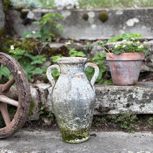 Antike Olivenölkanne „Olla“ von der französischen Riviera – Provenzalische Keramik aus dem späten 19. Jahrhundert