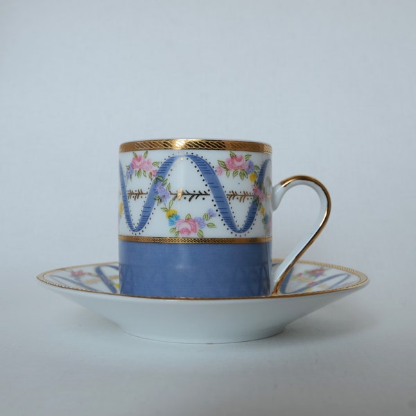 Reunion de 6 tasses à café en porcelaine Magaud Paris édition limitée dans coffret origine