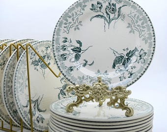 Ironware dessert plate from the Choisy le Roi factory, &quot;Parma&quot; model