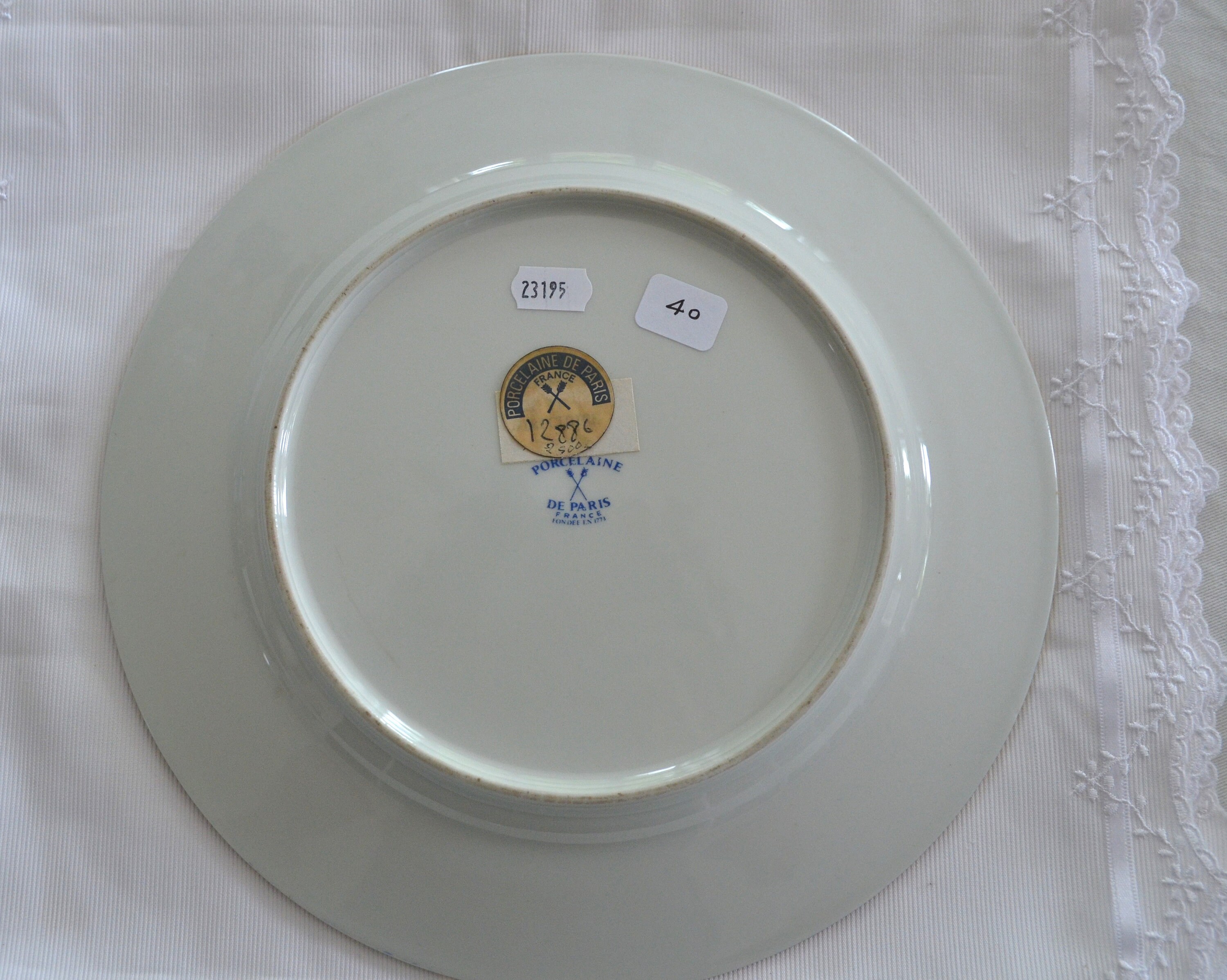 Impeccable Gold-finished Paris Porcelain Display Plate, Signed - Etsy