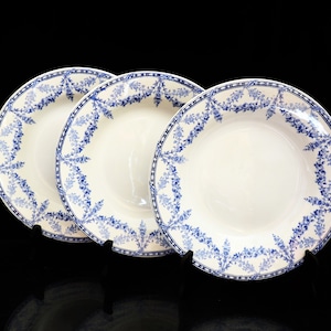 Espléndido plato antiguo de barro de hierro Creil Montereau Service Mignon precio por plato