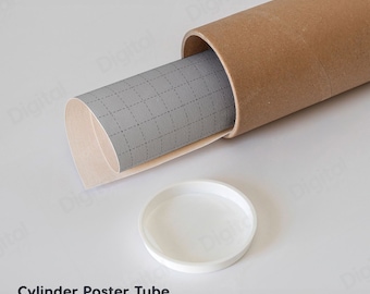 Mockup cilinderposter (PSD)