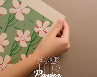 Close-updetail poster, DNA-verhouding PSD Photoshop-sjabloon, posterpapier