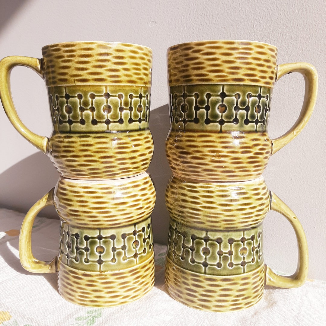 Japanese Ceramic Mug Set Etsy