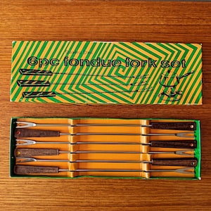 Vintage Fred Roberts Co Fondue Forks in Box