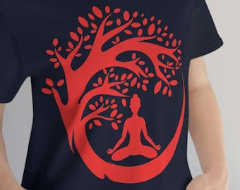 Buddha Floral Shirt, Boho Yoga Shirt, Buddha Tree, Buddha Yoga Shirt, Namaste Shirt, Meditation Shirt, Buddhist Shirt, Zen Shirt, Wisdom Tee