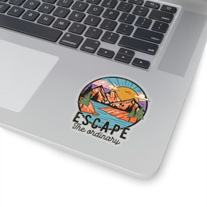 Adventure Sticker, Mountain Sticker, Hiking Sticker, Outdoor Sticker, Nature Sticker, Mountain Lover Gift, Adventurer Gift, Explorer Sticker