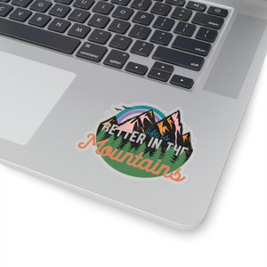 Adventure Sticker, Mountain Sticker, Hiking Sticker, Outdoor Sticker, Nature Sticker, Mountain Lover Gift, Adventurer Gift, Explorer Sticker
