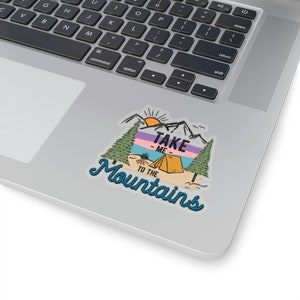 Adventure Sticker, Mountain Sticker, Hiking Sticker, Outdoor Sticker, Nature Sticker, Mountain Lover Gift, Adventurer Gift, Explorer Sticker