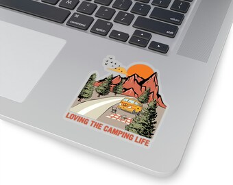 Pegatina de aventura, pegatina de montaña, pegatina de senderismo, pegatina al aire libre, pegatina de naturaleza, regalo de amante de la montaña, regalo de aventurero, pegatina de explorador