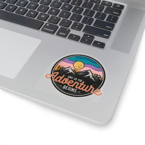 Adventure Sticker, Mountain Sticker, Hiking Sticker, Outdoor Sticker, Nature Sticker, Mountain Lover Gift, Adventurer Gift, Explorer Sticker