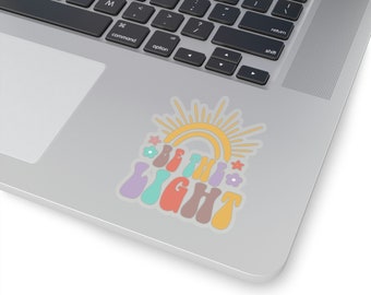 Be The Light Sticker, regalos inspiradores, pegatina inspiradora, pegatina Sunshine, pegatina radiante, PLUR Pegatina