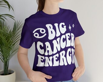 Gran camisa de energía del cáncer, regalo para el cáncer, camiseta del zodiaco, camiseta del cáncer