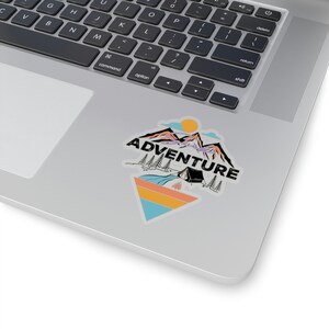 Adventure Sticker, Mountain Sticker, Hiking Sticker, Outdoor Sticker, Nature Sticker, Mountain Lover Gift, Adventurer Gift, Explorer Sticker