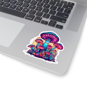 Psychedelic Magic Mushroom 2 Sticker, Trippy Gifts, Trippy Sticker, Psychedelic Sticker, Alien Sticker, Colorful Sticker