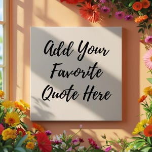 Personalized Christian Canvas Art: Custom Scripture Quote, Religious Home Decor
