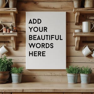 Personalized Quote Canvas Art: Inspirational Scripture, Motivational Gift