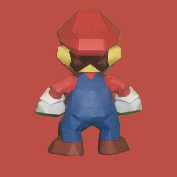 Paper Mario Figure SVG DIY Paper Mario Figure Papercraft File for