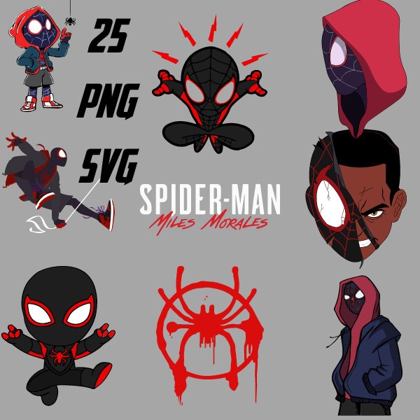 Miles Morales Vector - Etsy