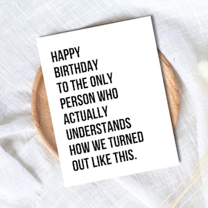 Carte d'anniversaire pour soeur, joyeux anniversaire Bestie, carte Bestie, carte d'anniversaire pour meilleur ami, amitié, fille Bestie Bday, anniversaire d'amis