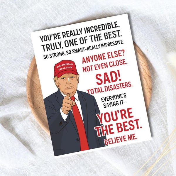 Funny Trump Birthday Card - Make Birthdays Great Again