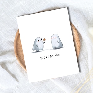 Eres mi amor / Tarjeta de Halloween de amor espeluznante, tarjeta de cumpleaños para esposo, esposa, novio, novia, pareja, tarjeta de cumpleaños divertida