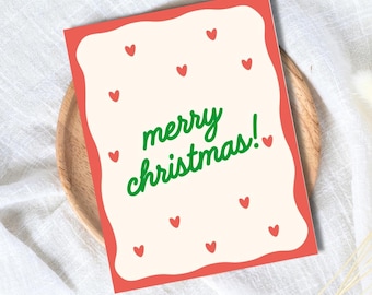 Joyeux Noël | Jolie carte de Noël pour meilleure amie mari femme petit ami petite amie maman papa ami famille | Cadeau de Noël pour lui/elle