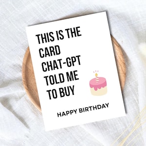 Birthday chat gpt - Etsy 日本