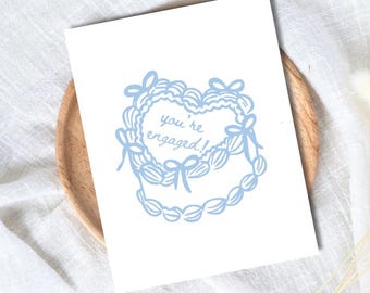 Engagement Card For Newly Engaged Couple | You&#39;re Engaged! | Engagement Card For Her