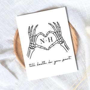 Tarjeta de boda personalizada para recién casados o comprometidos, tarjeta de boda para ella, tarjeta de compromiso para hermana, prima o mejor amiga.