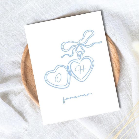 Personalized Wedding Card: Personalised Engagement Card for Newlyweds