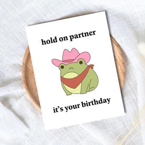 Funny Anti-Social Birthday Card - Hold On Partner Card