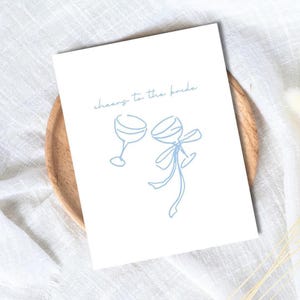 Kaart vrijgezellenfeest: Proost op de bruid