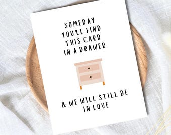 FUNNY BIRTHDAY CARD - In Love Card for Wife  Husband
