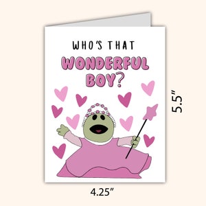 Whos That Wonderful Boy Nanalan Birthday Card For Him Funny Boyfriend Valentines Cards For Husband Anniversary Card Tiktok Meme Card For Him image 3