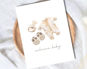 New Parents Card - Baby Shower Greeting Card
