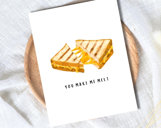 You Make Me Melt Anniversary Card In Love Birthday Card Heartfelt Wedding/Dating Anniversary For Husband Wife Boyfriend Girlfriend
