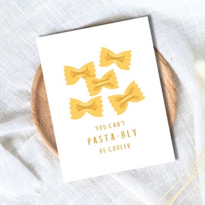 You Can't Pasta-bly Cooler Anniversary Card In Love Birthday Card Heartfelt Wedding/Dating Anniversary For Husband Wife Boyfriend Girlfriend